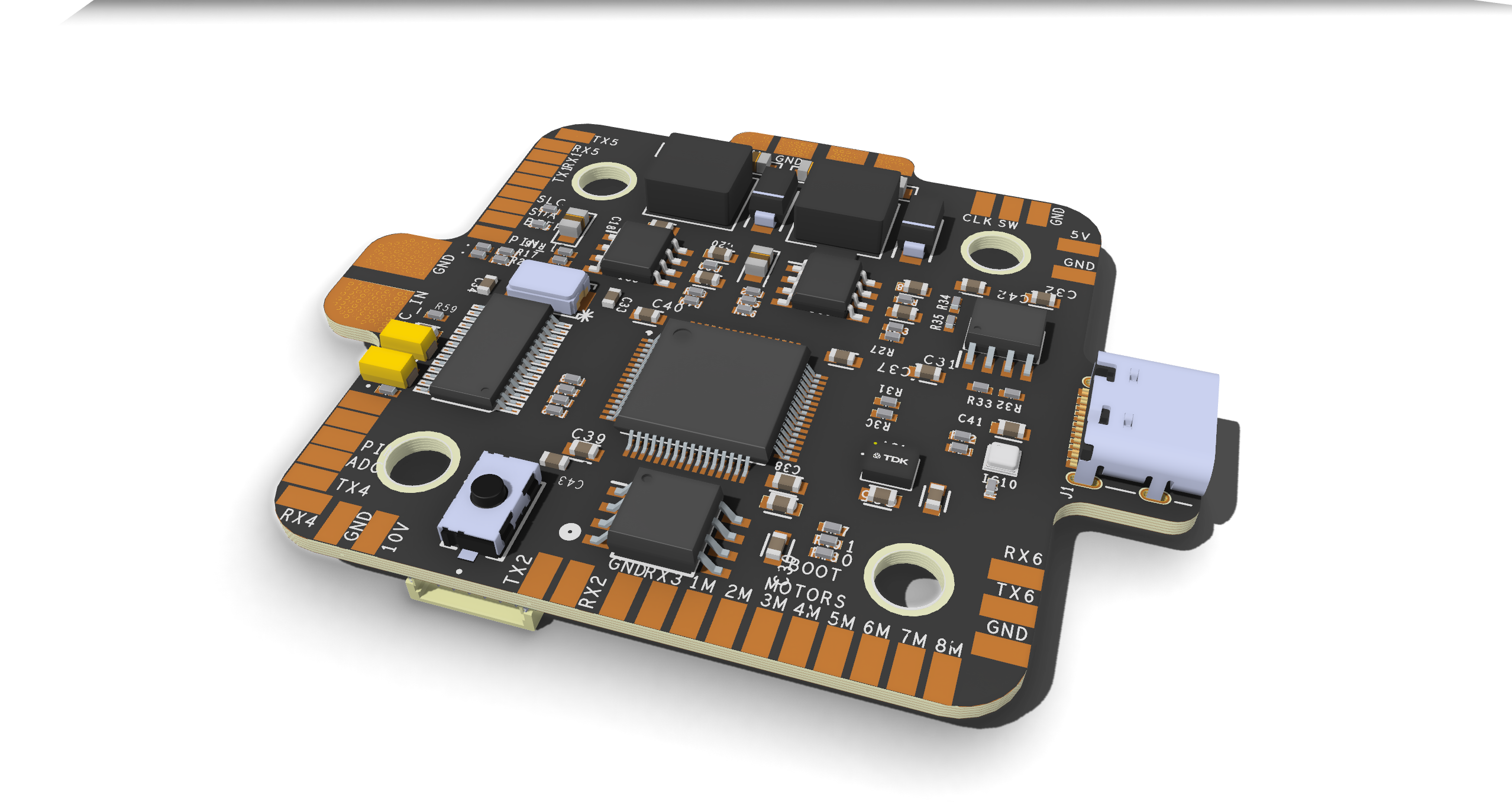 STM32F722 UAV Flight Controller