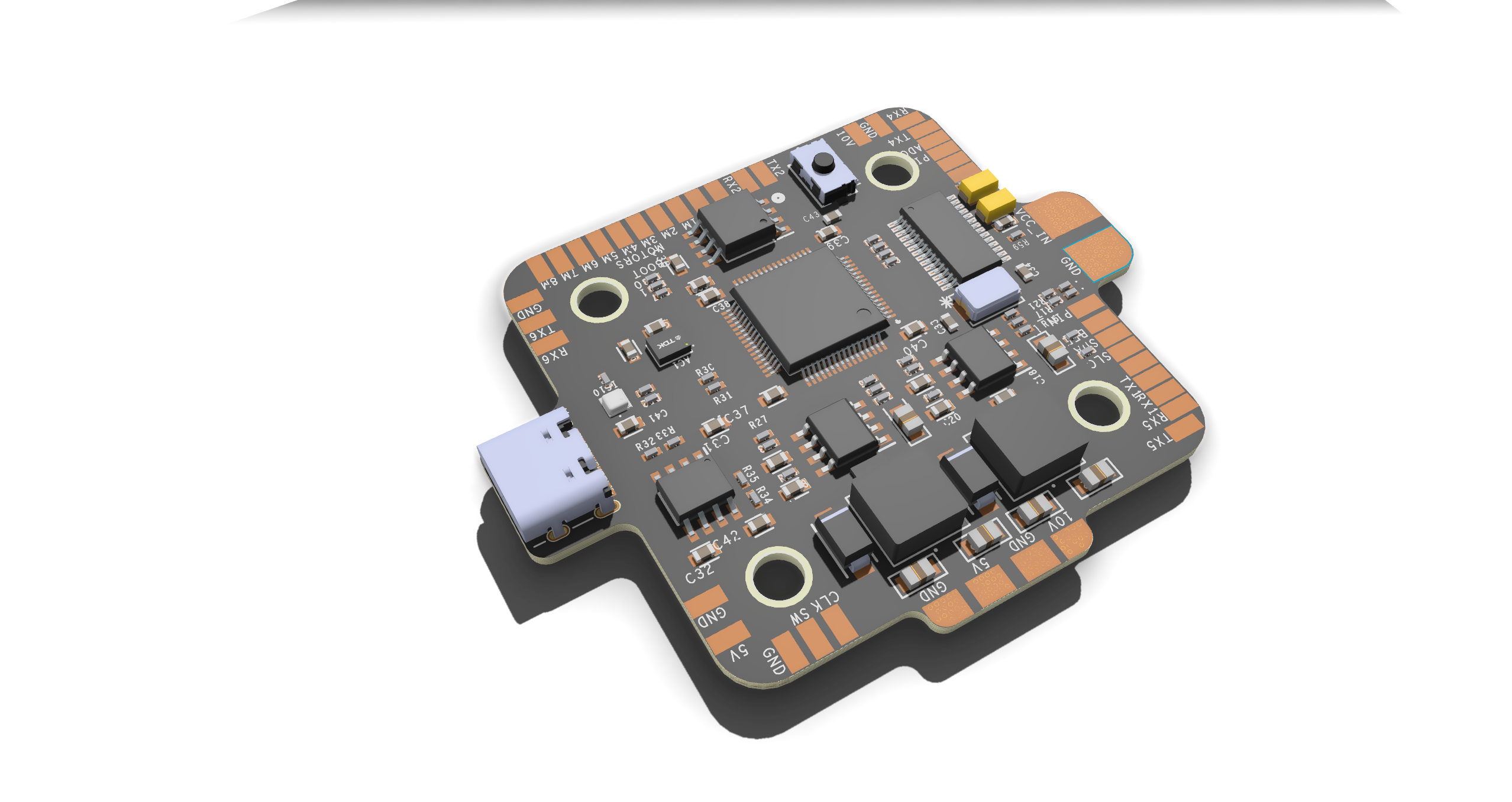 STM32F722 UAV Flight Controller