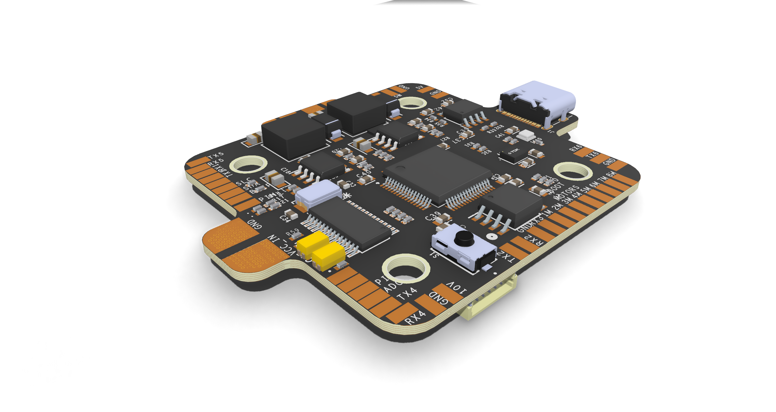 STM32F722 UAV Flight Controller