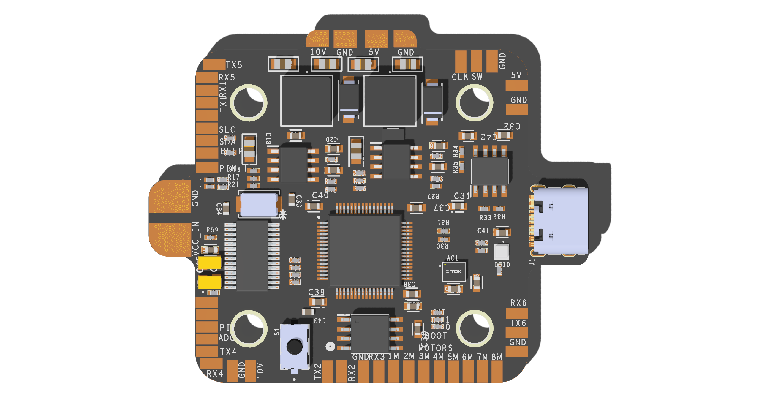 STM32F722 UAV Flight Controller