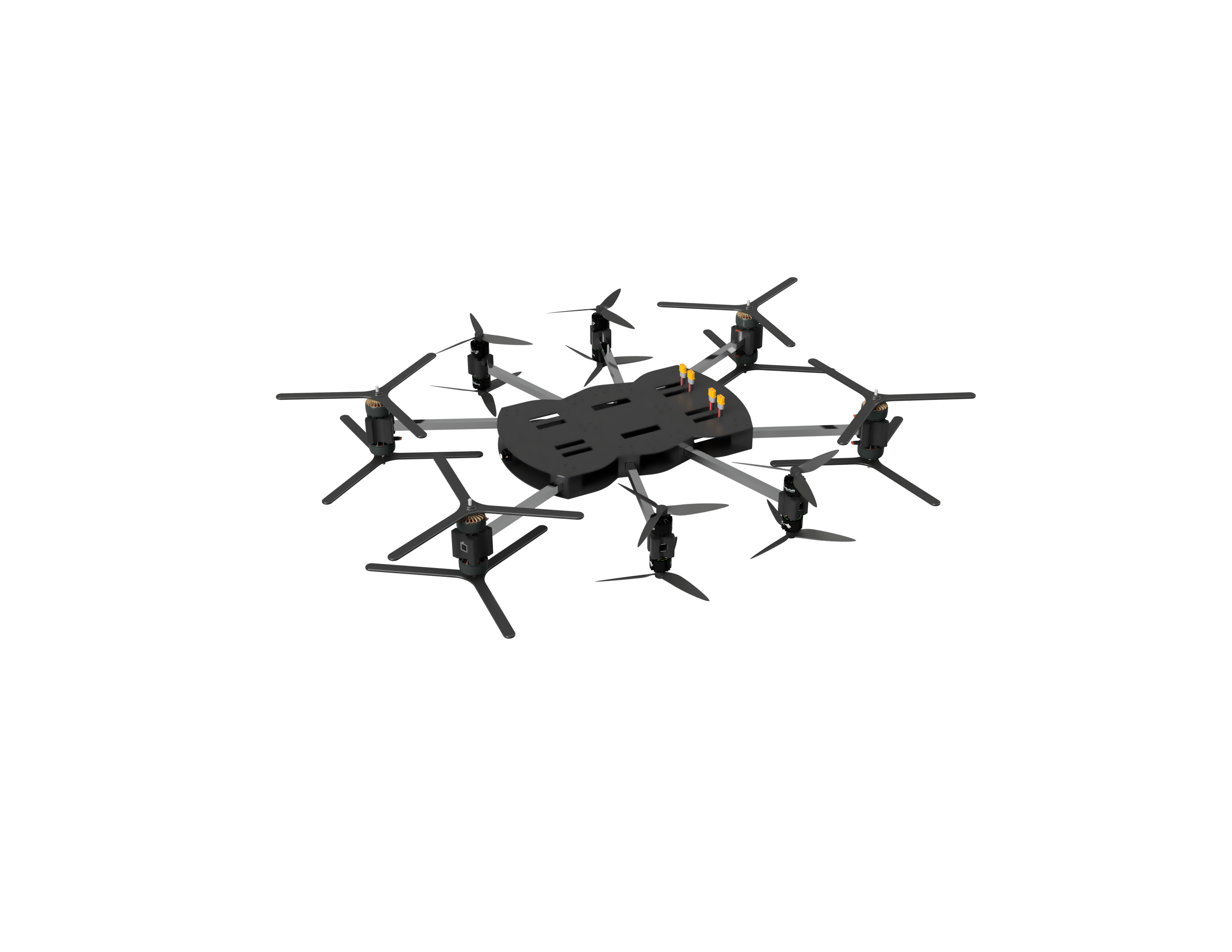 Coaxial Octocopter UAV — 16-Motor Heavy-Lift Platform