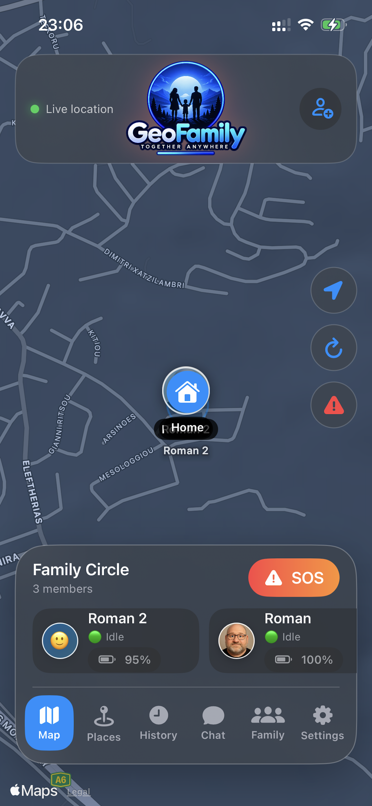 GeoFamily — Family Location & Safety Platform