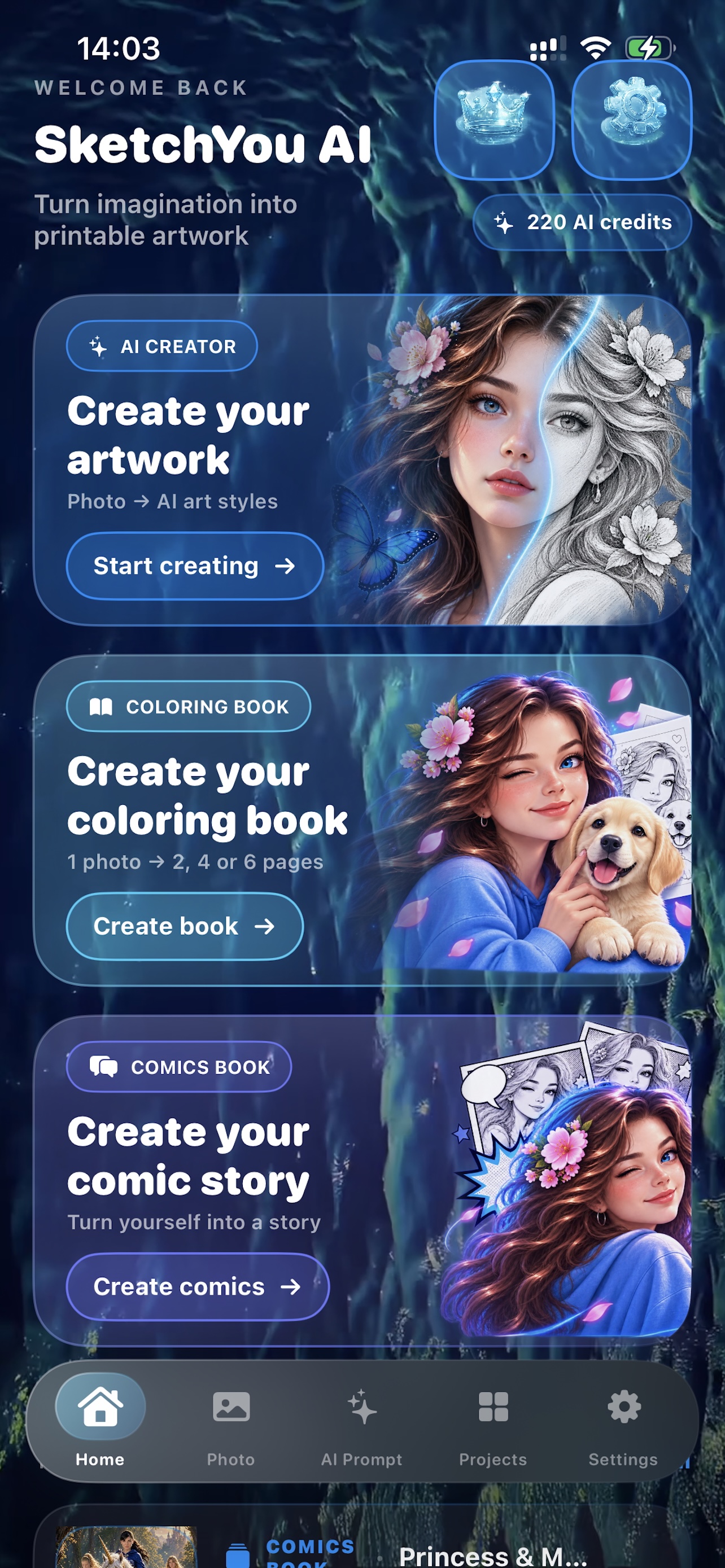 SketchYouAI — AI Art Studio & Coloring Platform
